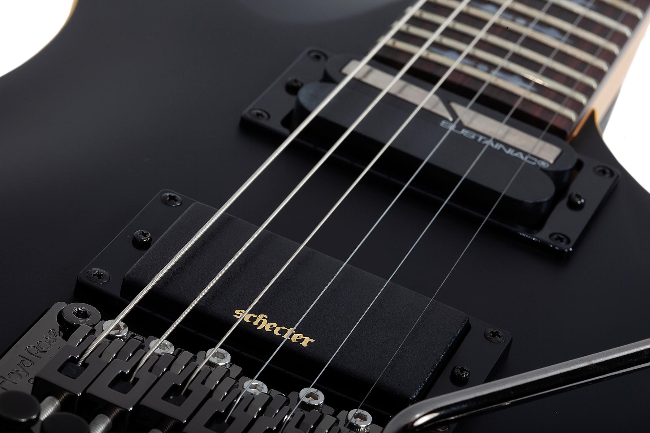 Schecter Demon 6 FR S Electric Guitar in Aged Black Satin with
